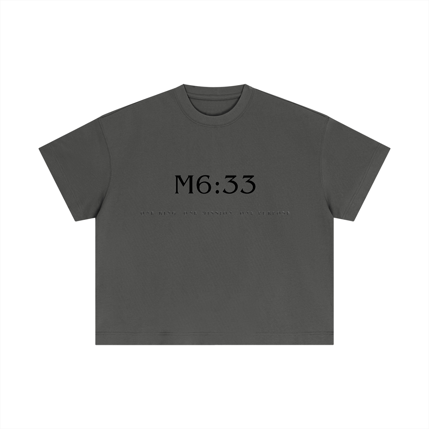 Matthew 6:33 T-shirt (Black Letters)