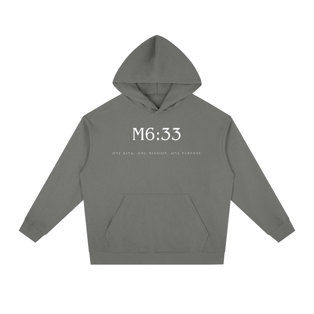M6:33 Hoodie Grey/White