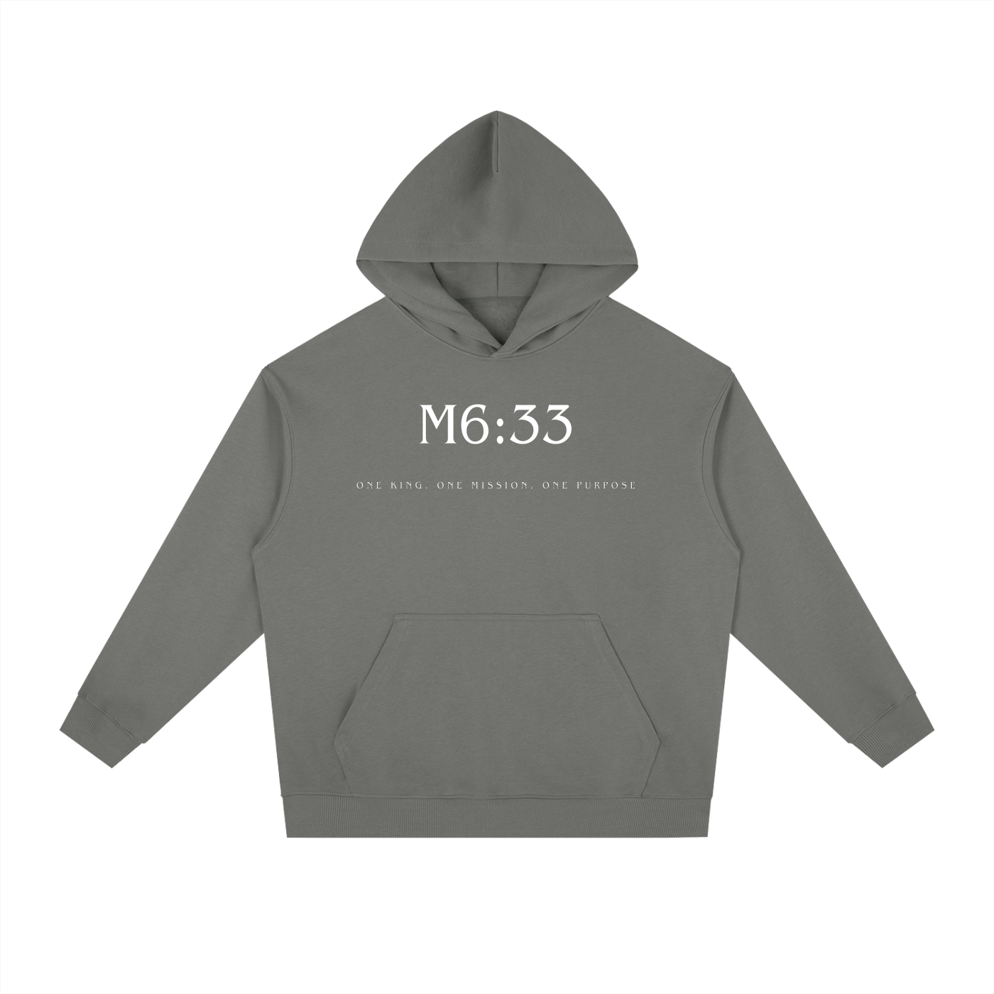 M6:33 Hoodie Grey/White