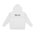 M6:33 Hoodie White/Black