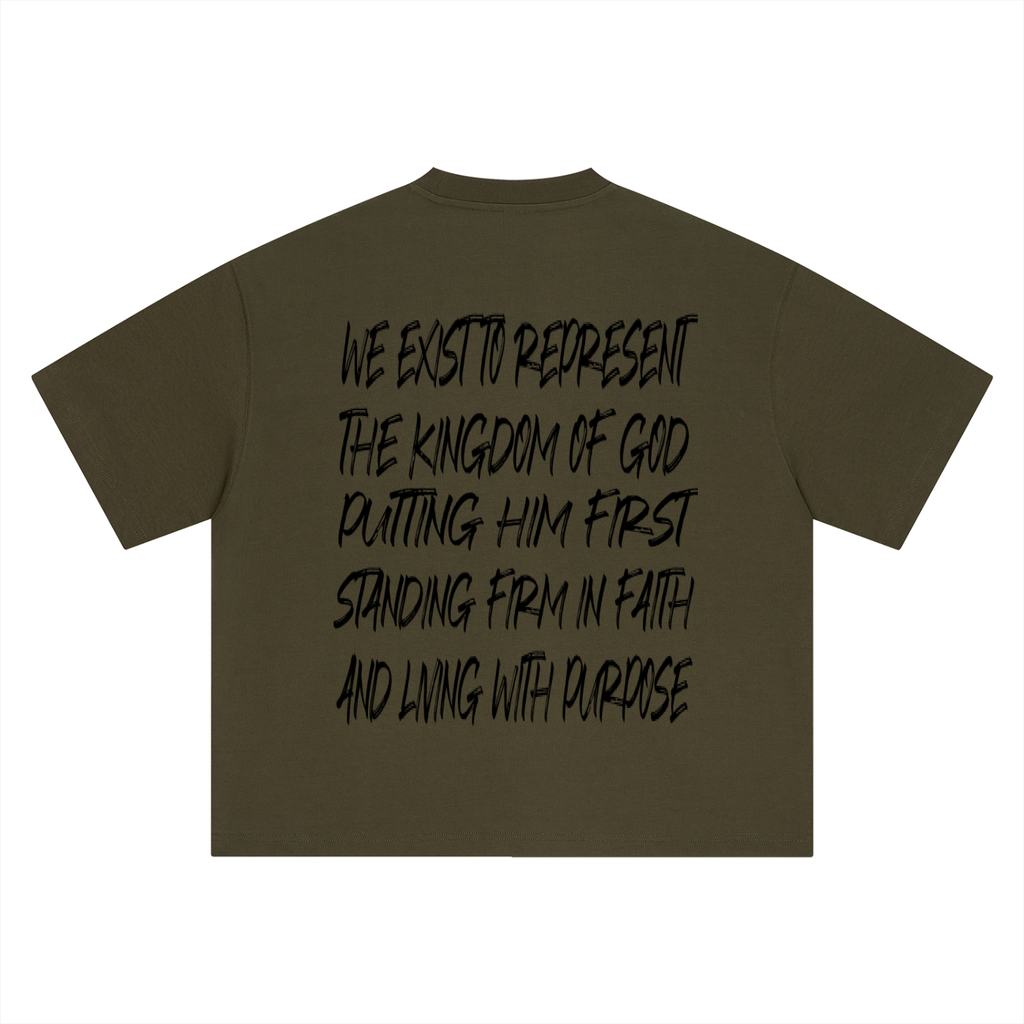 Mission Statement Tee (Black Letters)