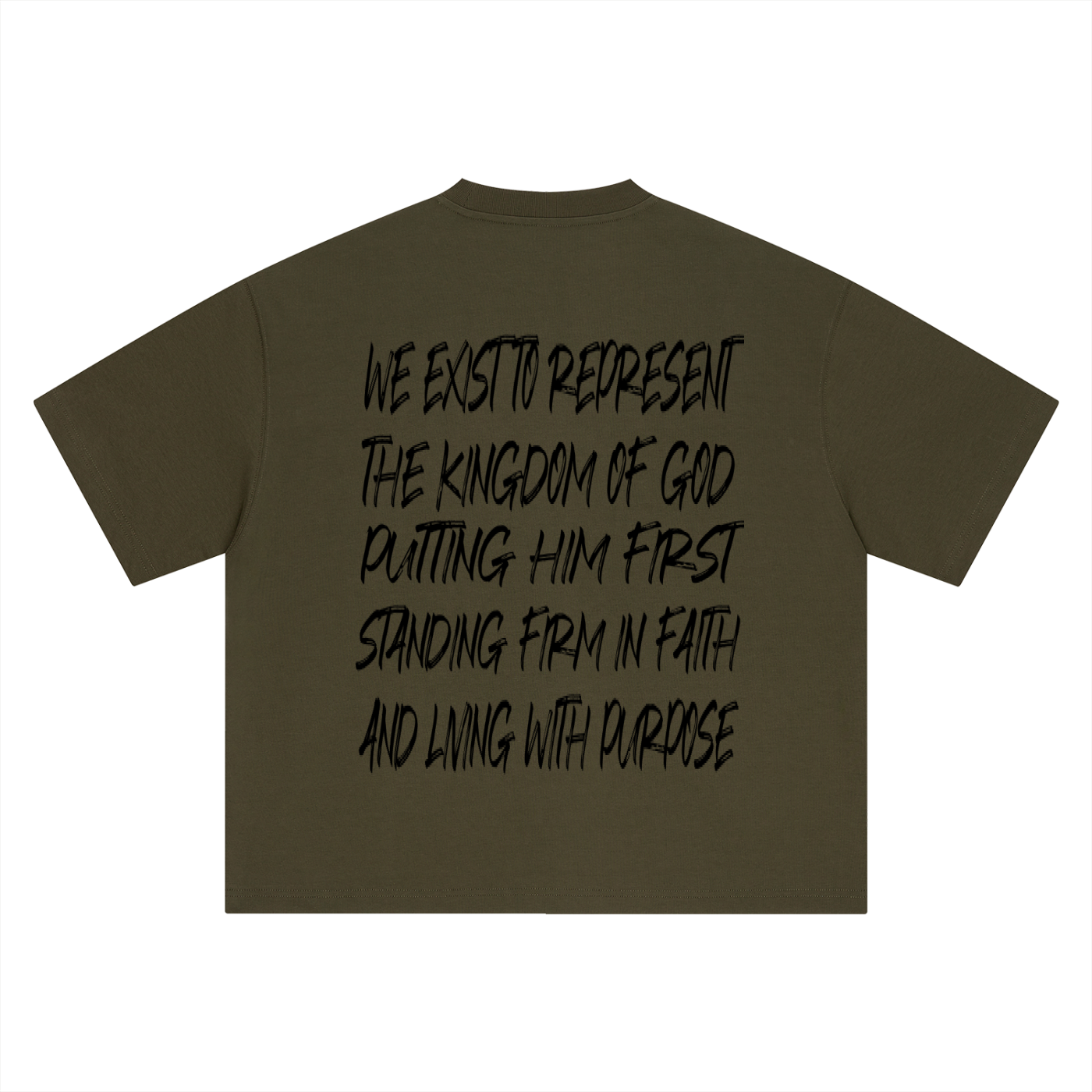 Mission Statement Tee (Black Letters)