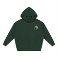 Connected Through Christ Dark Green Zip-up Hoodie