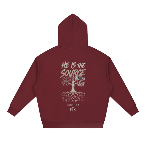 Connected Through Christ Maroon Zip-up Hoodie