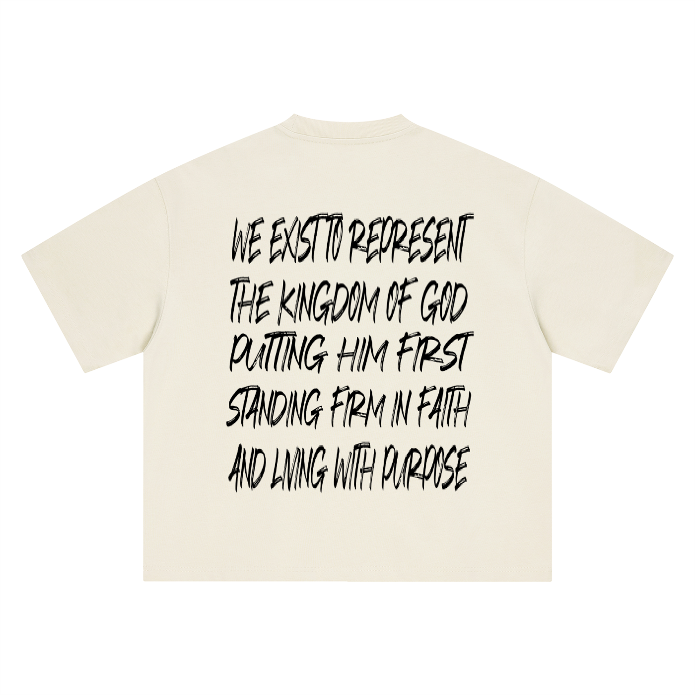 Mission Statement Tee (Black Letters)