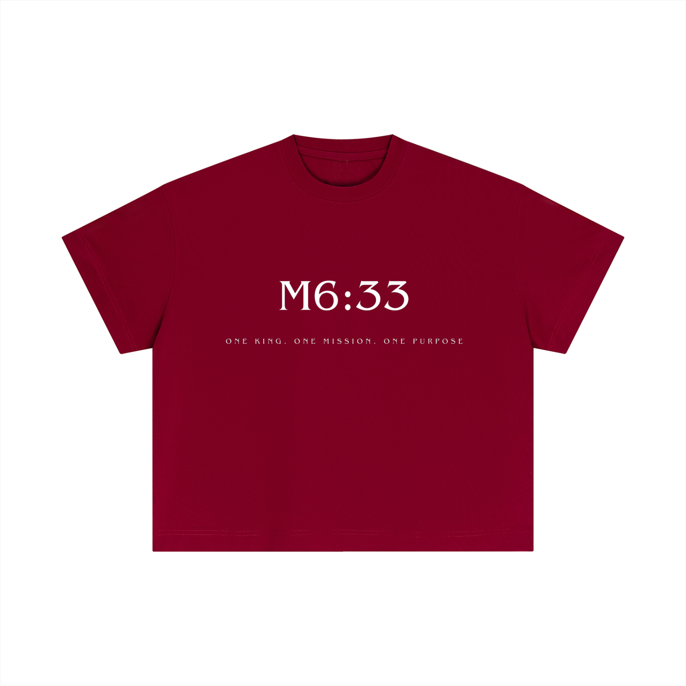 Matthew 6:33 T-Shirt (White Letters)