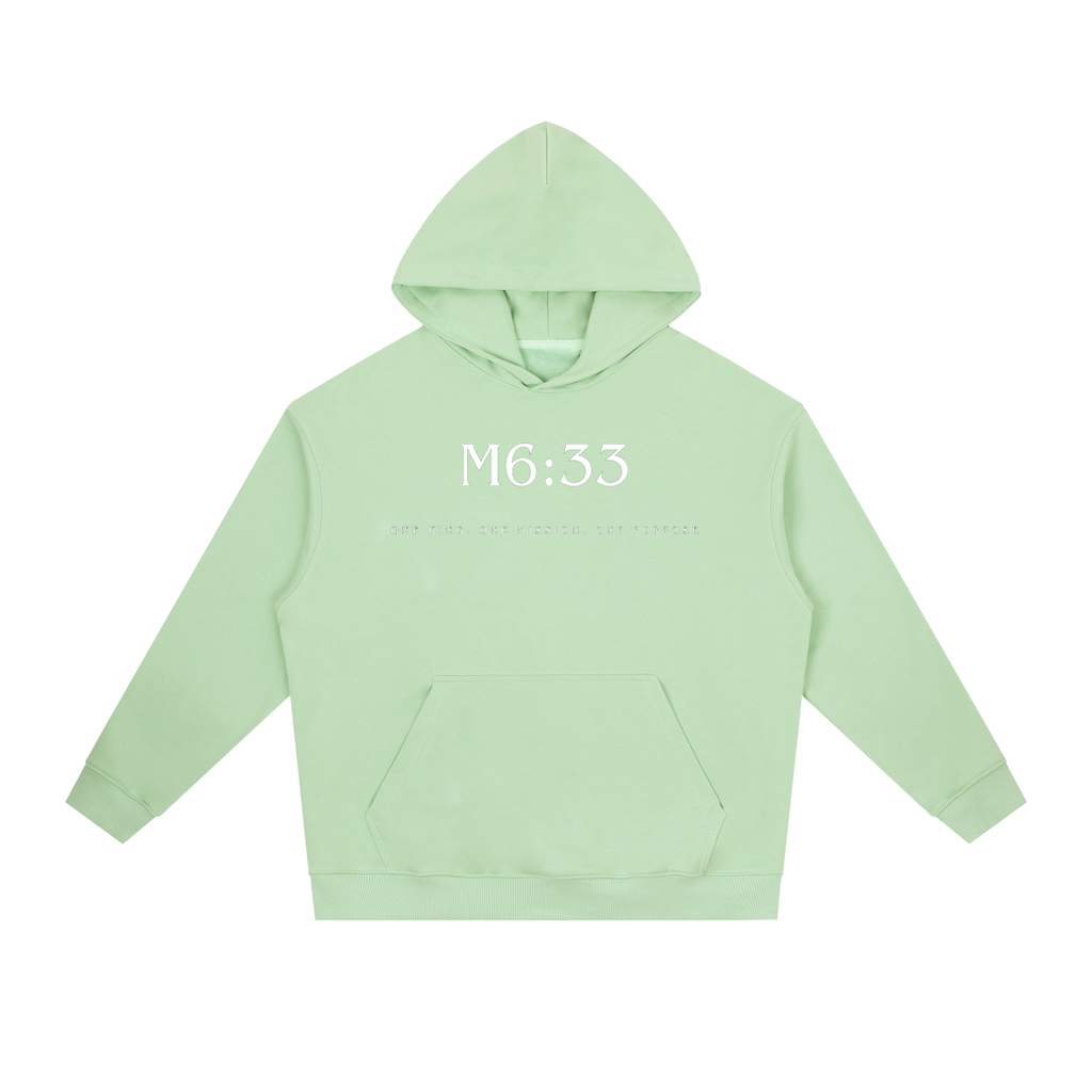 M6:33 Hoodie Green/White