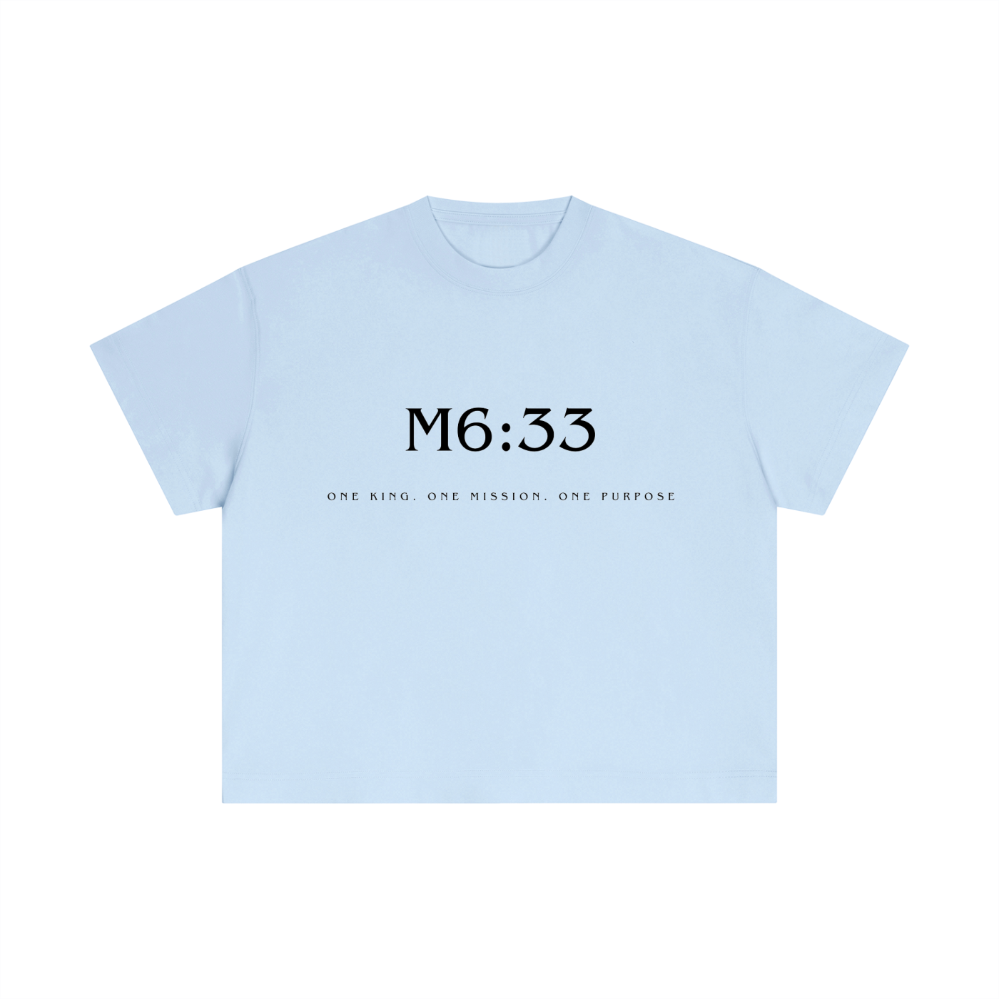 Matthew 6:33 T-shirt (Black Letters)