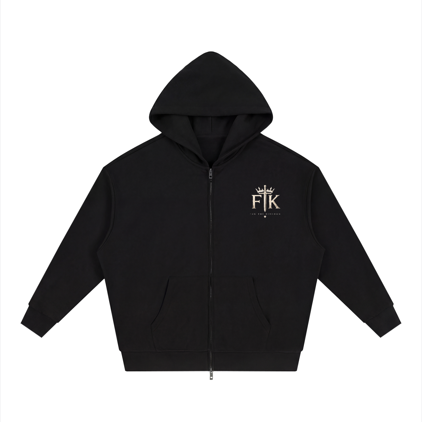 Connected Through Christ Black Zip-up Hoodie