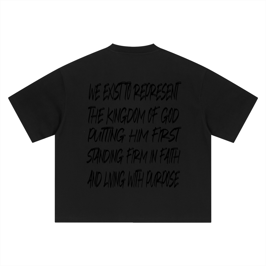 Mission Statement Tee (Black Letters)
