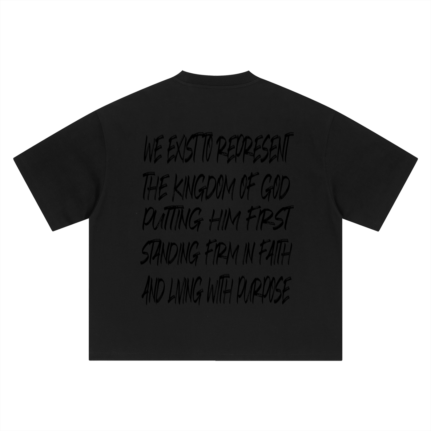 Mission Statement Tee (Black Letters)