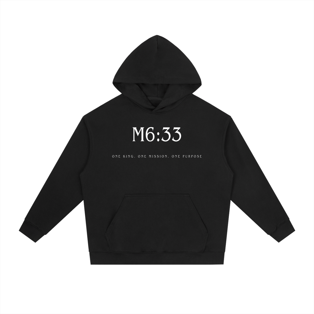 M6:33 Hoodie Black/White