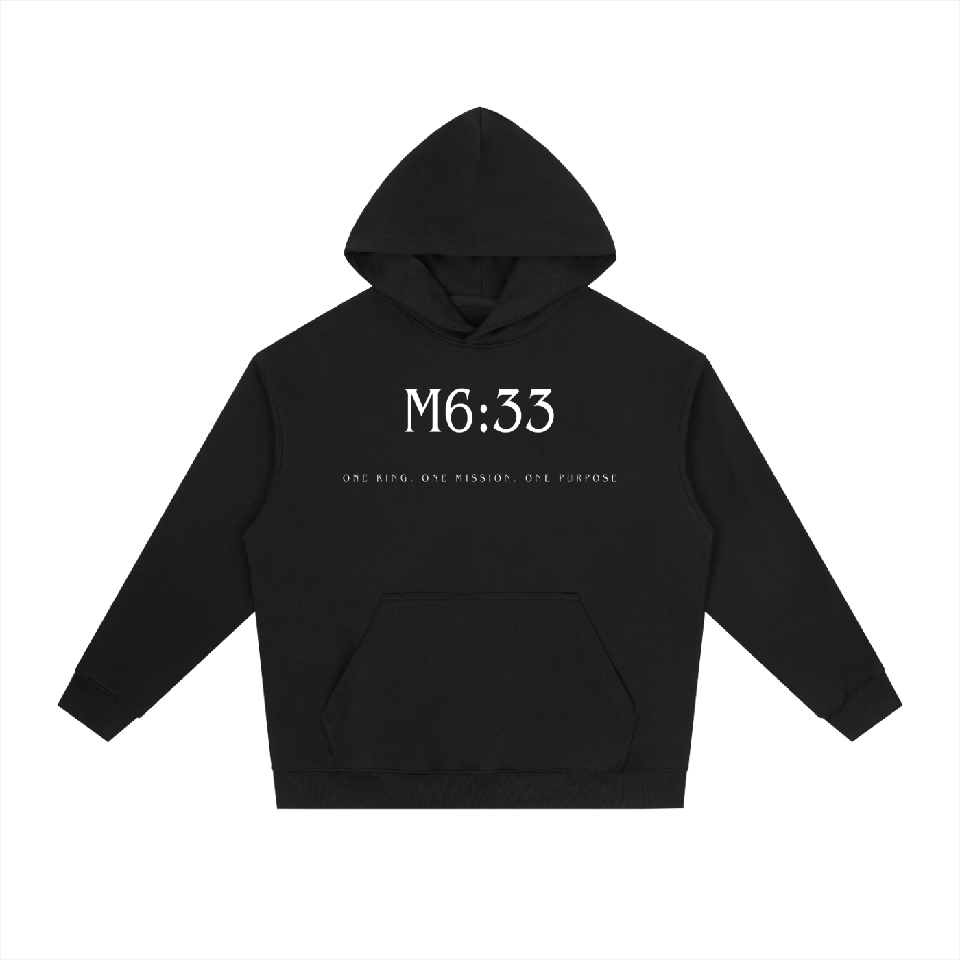 M6:33 Hoodie Black/White