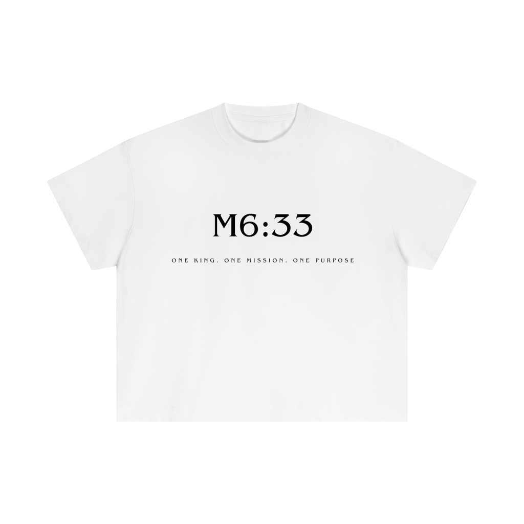 Matthew 6:33 T-shirt (Black Letters)