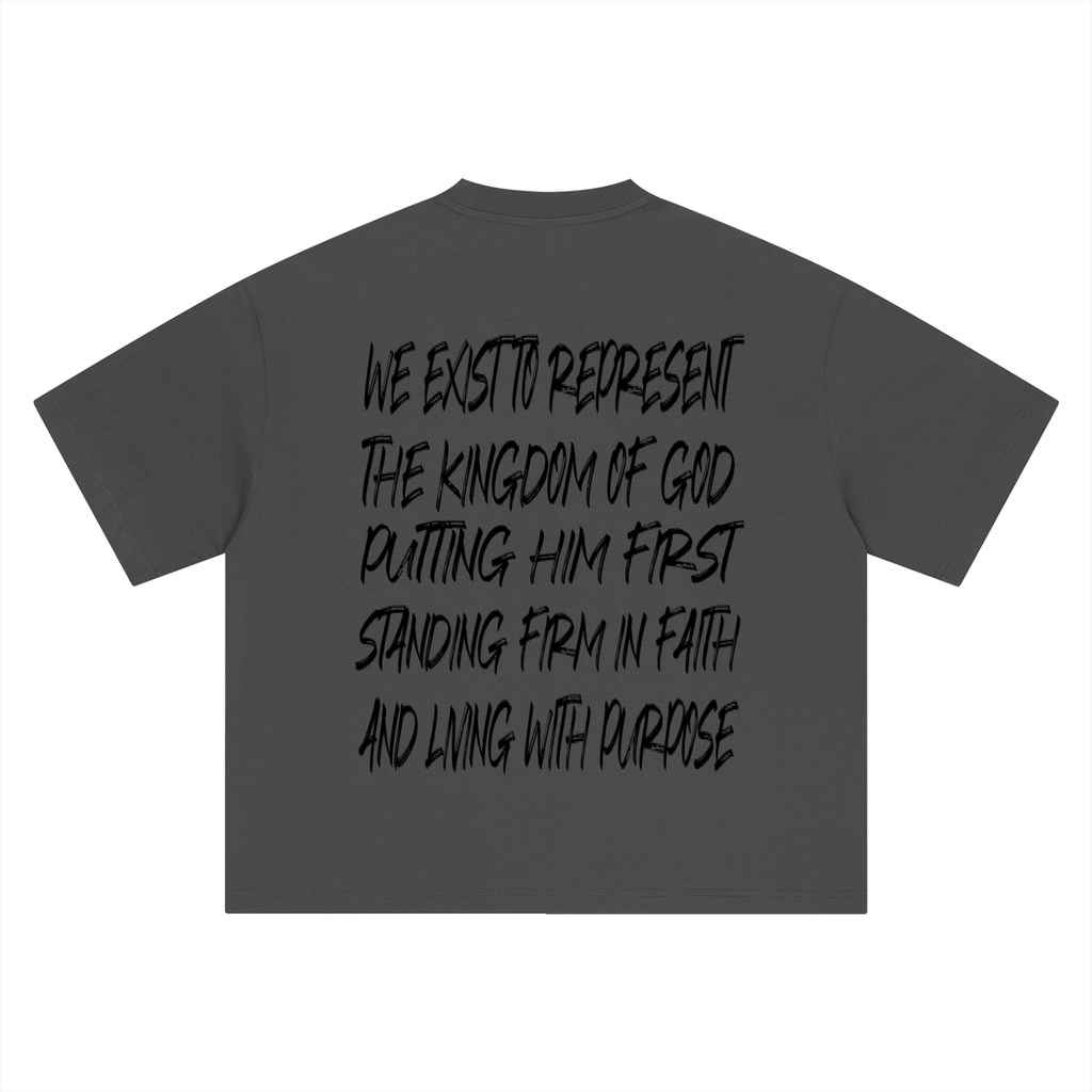 Mission Statement Tee (Black Letters)