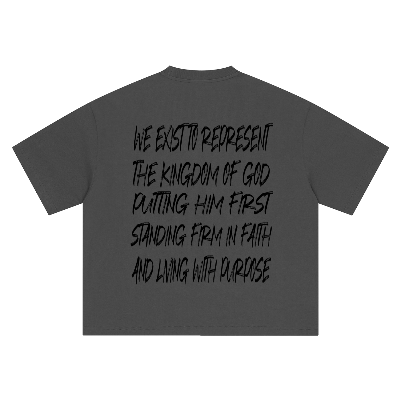 Mission Statement Tee (Black Letters)