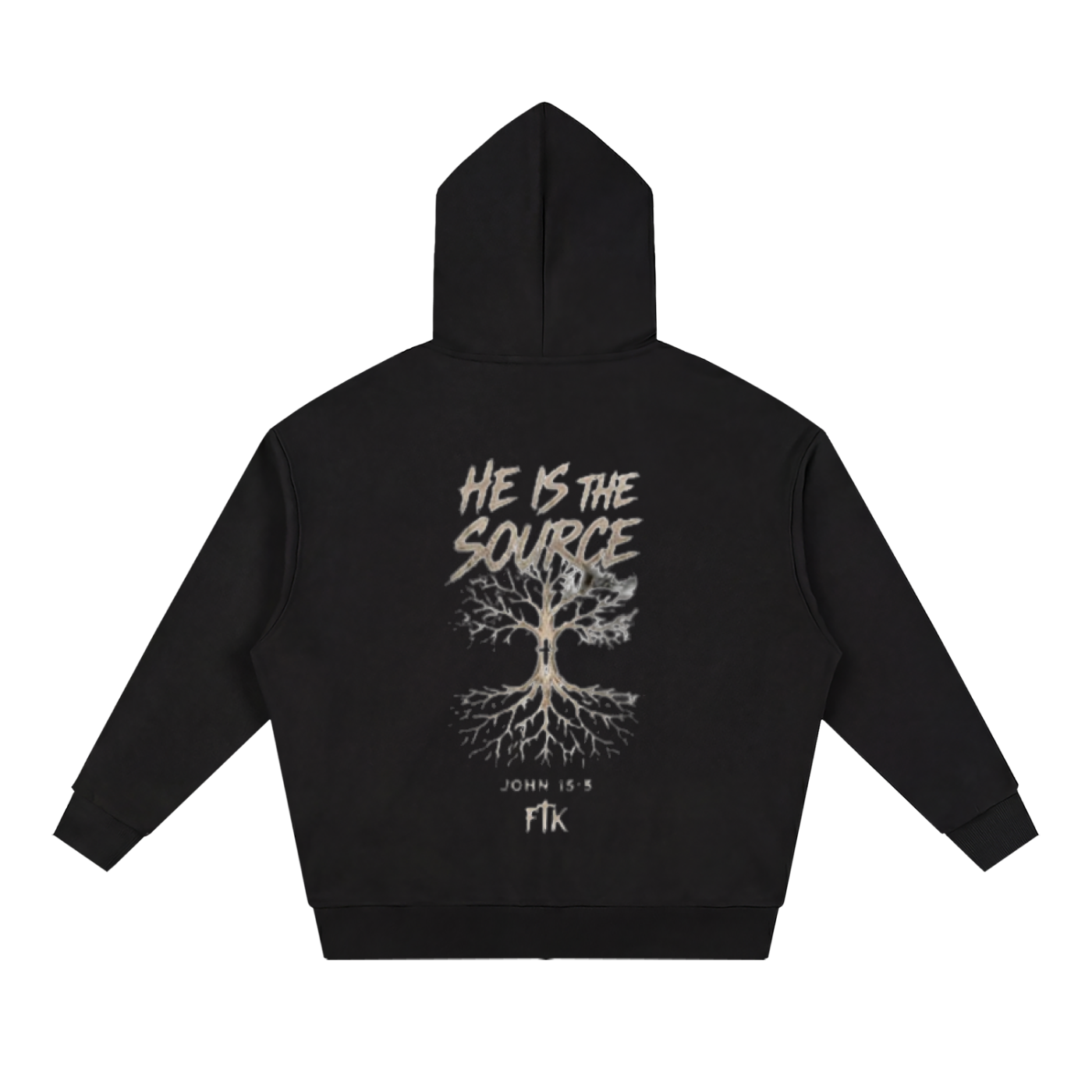 Connected Through Christ Black Zip-up Hoodie